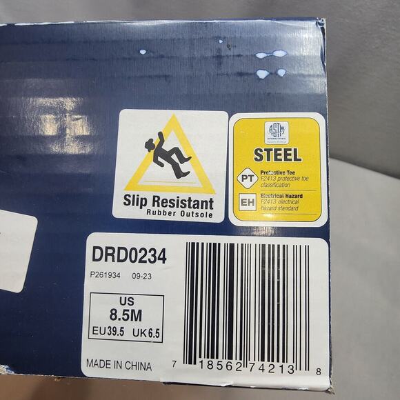 NIB Durango Women's Size 8.5M Lady Rebel Patriotic Flag Work Boot - Steel Toe - Picture 11 of 11